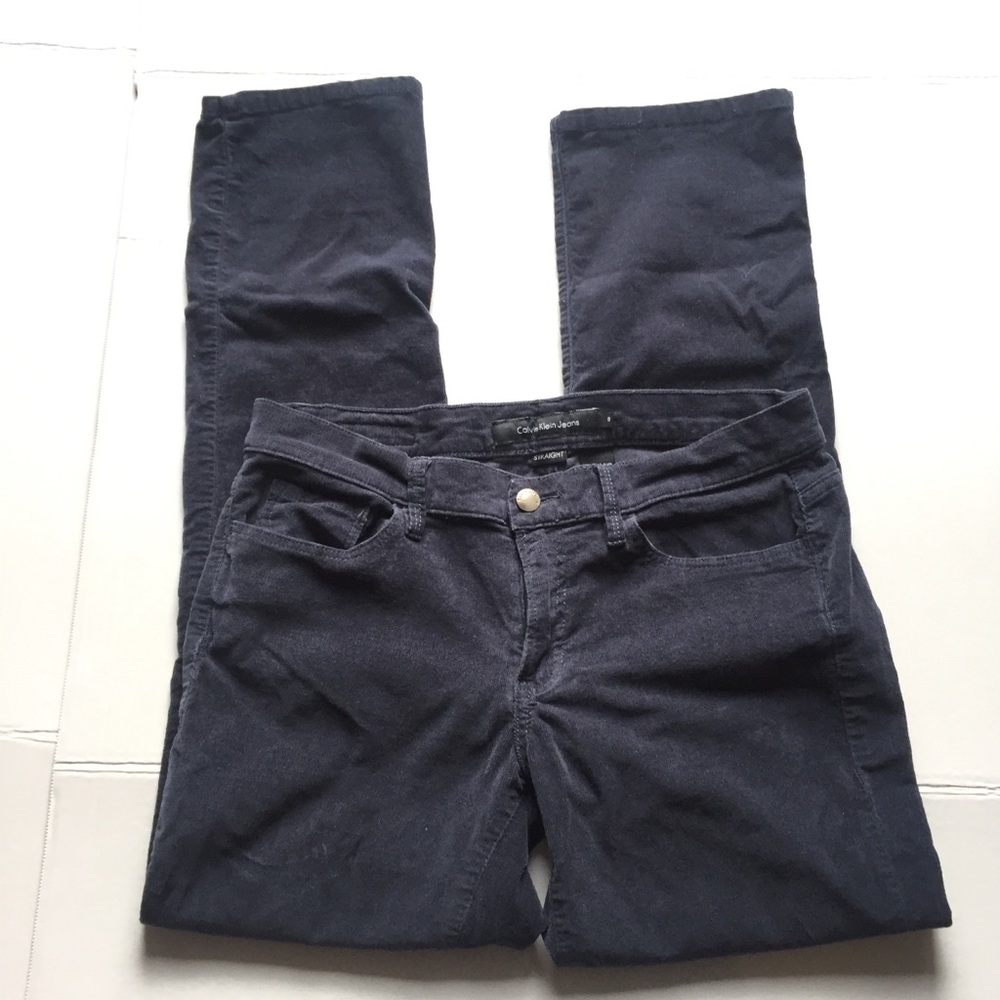 Calvin Klein Straight Leg Corduroy Pants